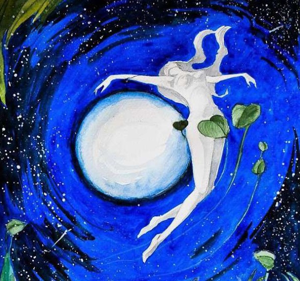 Femme / lune