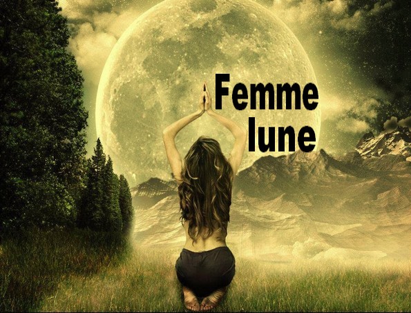 femme lune